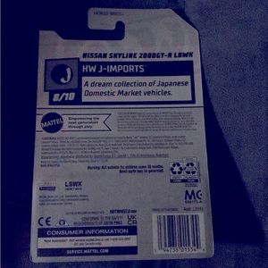 Hot wheels Nissan Skyline 2000gt j imports